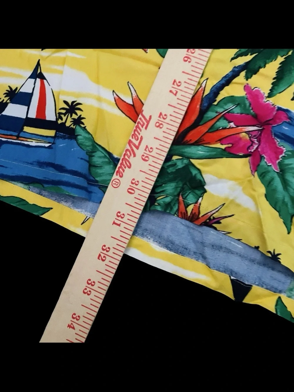 Polo Ralph Lauren Hawaiian Camp Shirt Yellow Tropical Sailboat Size 3XB $168